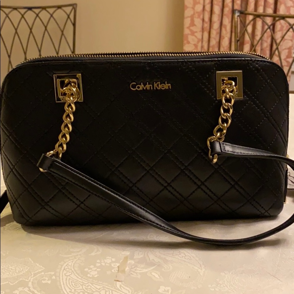 Calvin Klein Black Leather Bag